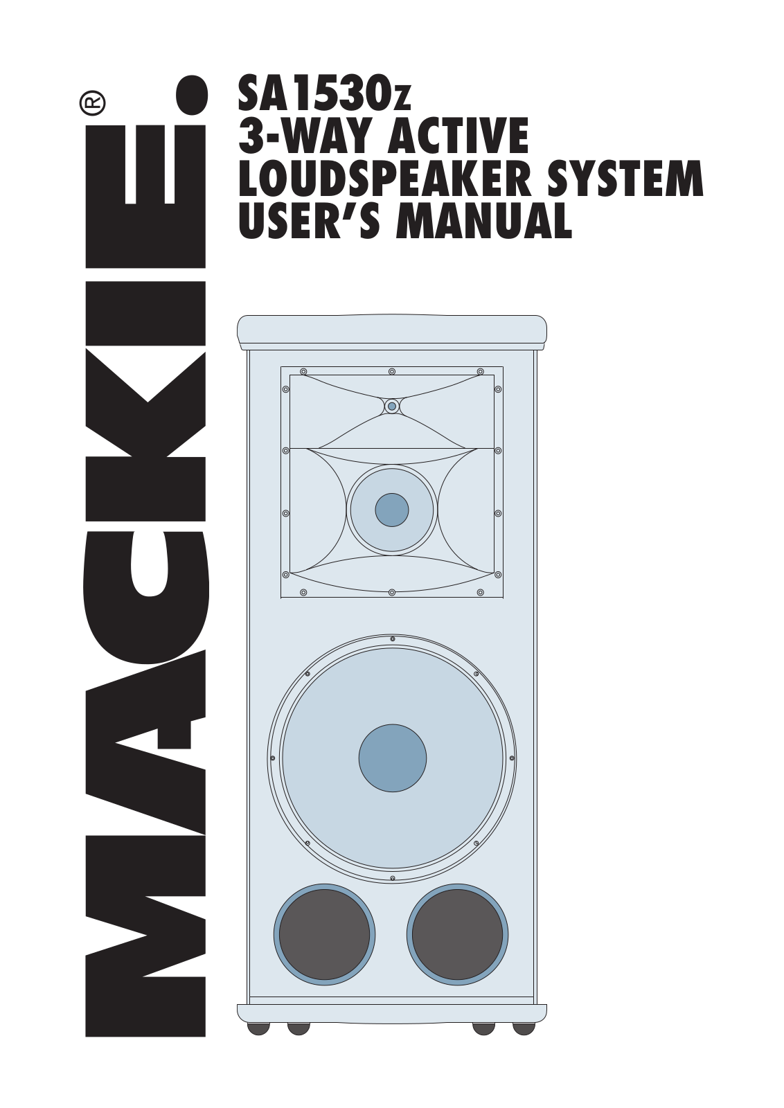 Mackie SA1530Z User Manual