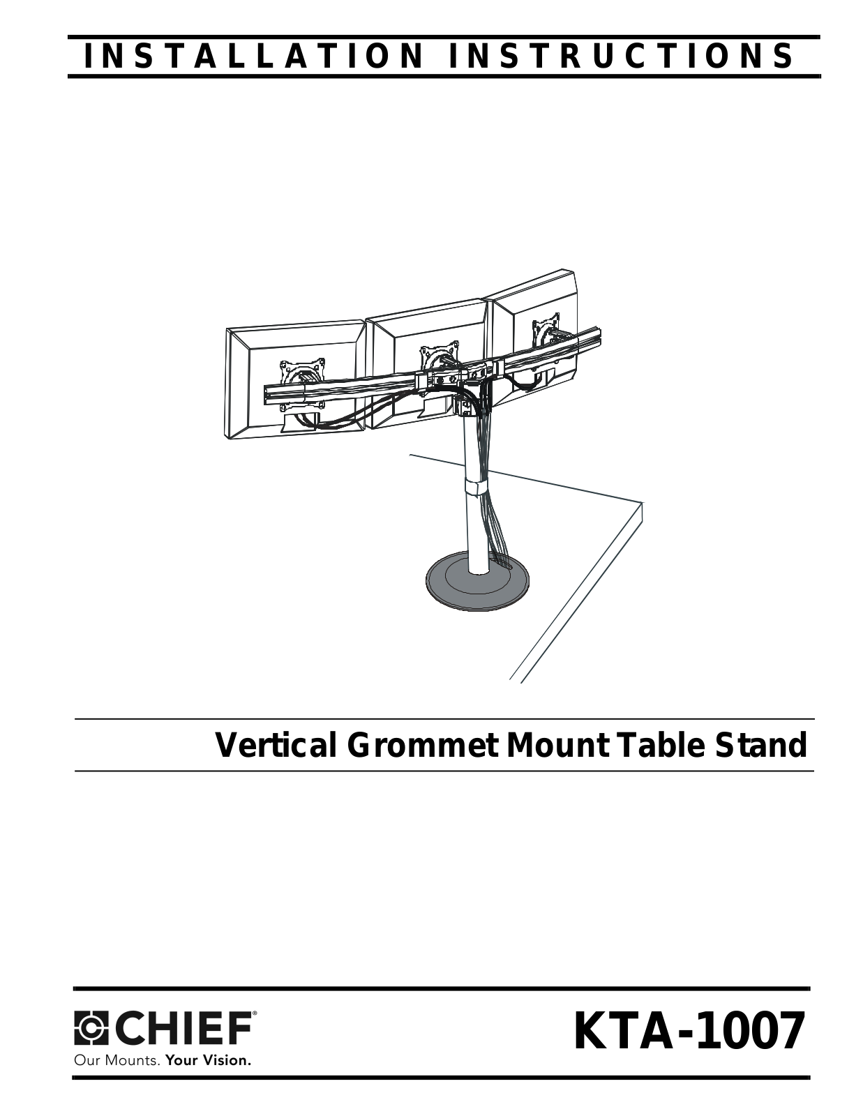 CHIEF KTA1007 User Manual