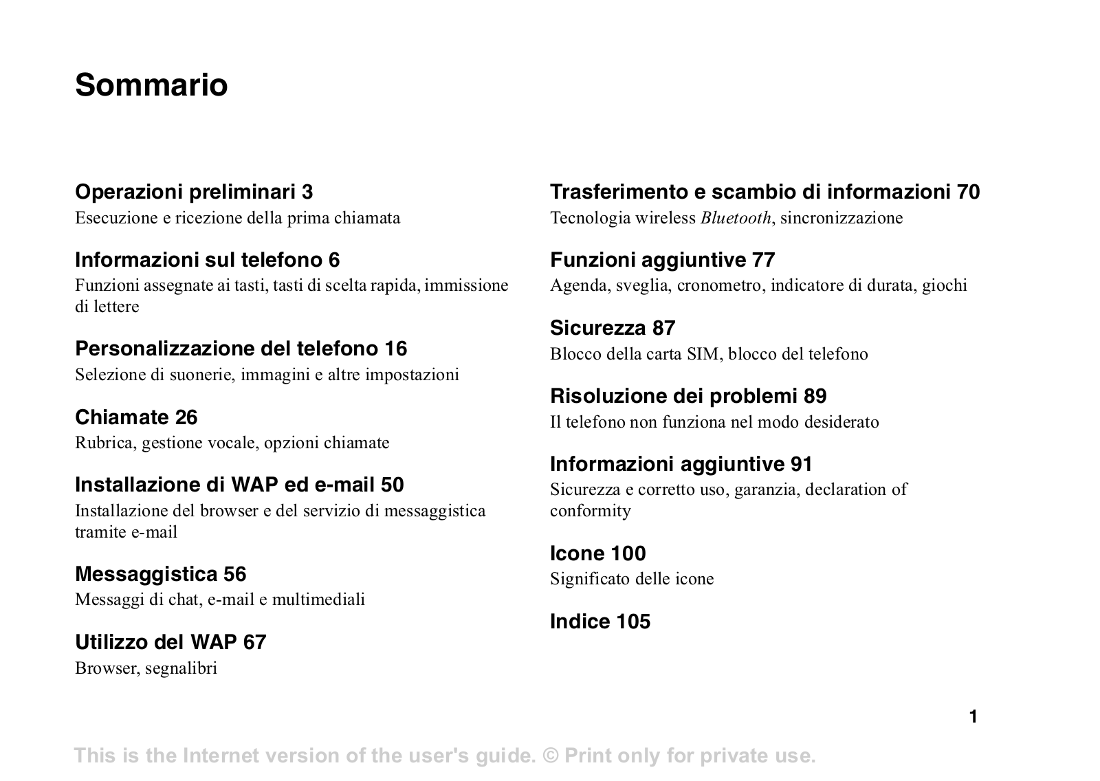 Sony ericsson T68I User Manual