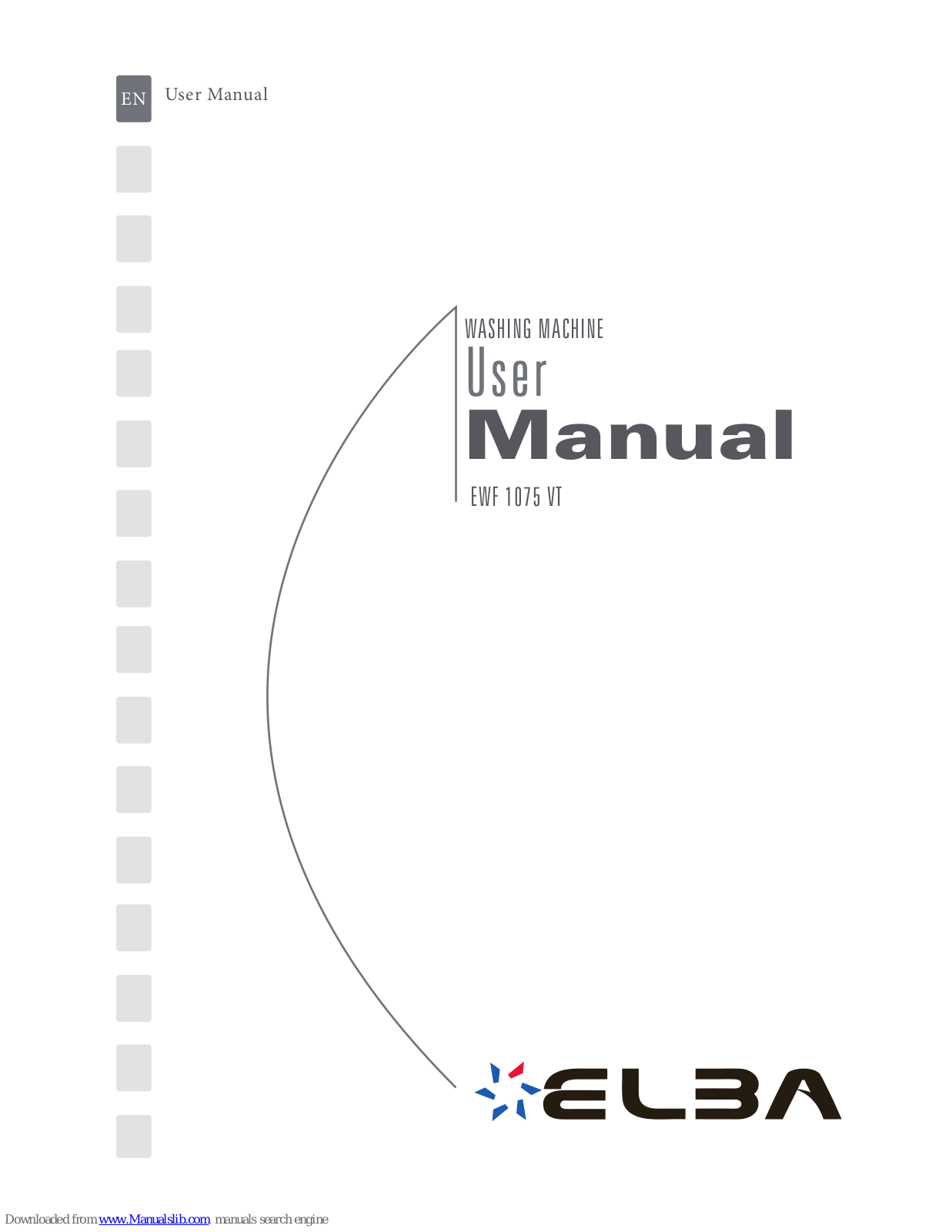 Elba EWF 1075 VT User Manual - ManualMachine.com
