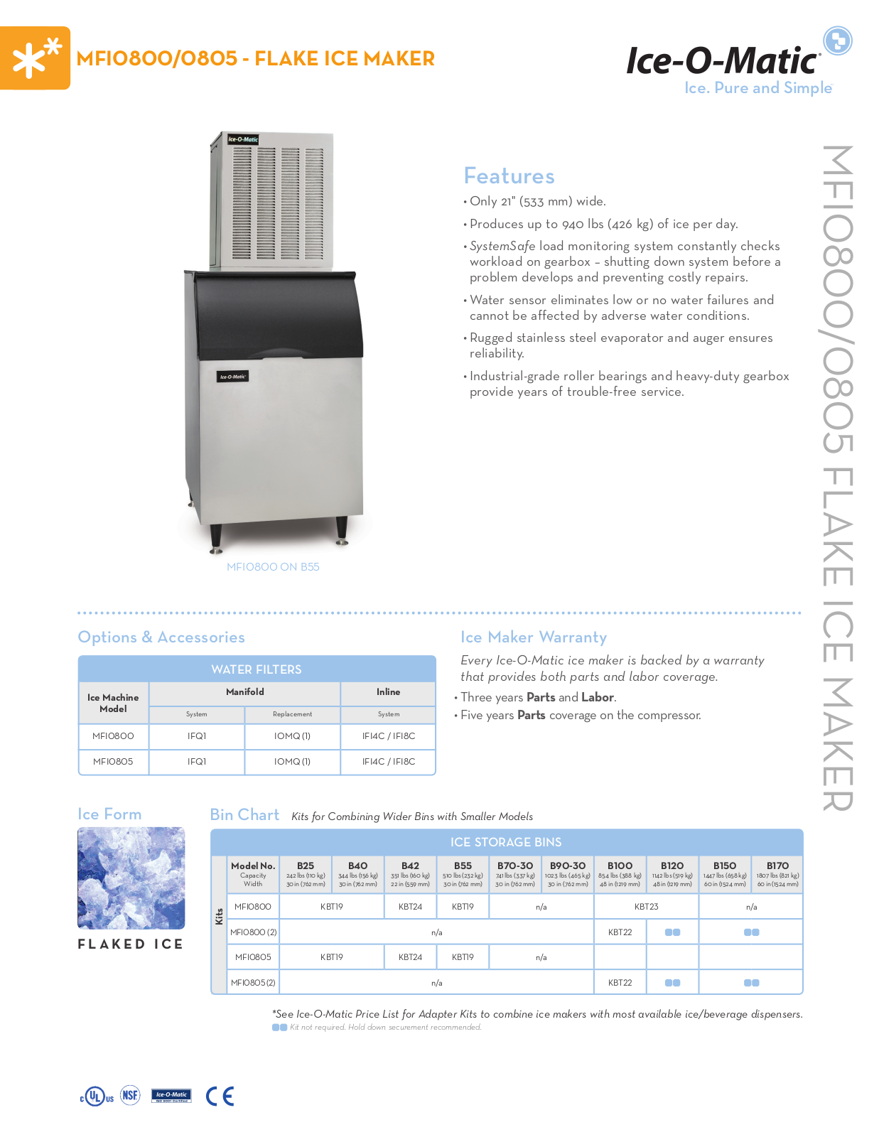 Ice-O-Matic MFI0800A User Manual