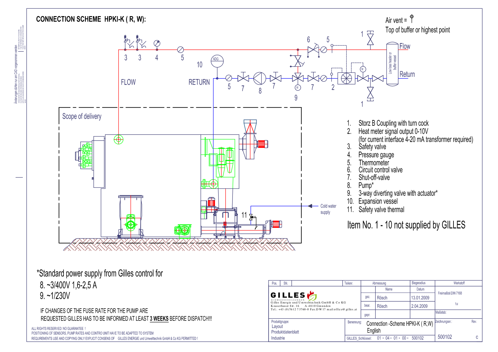 Remeha HPKI-K Schematics