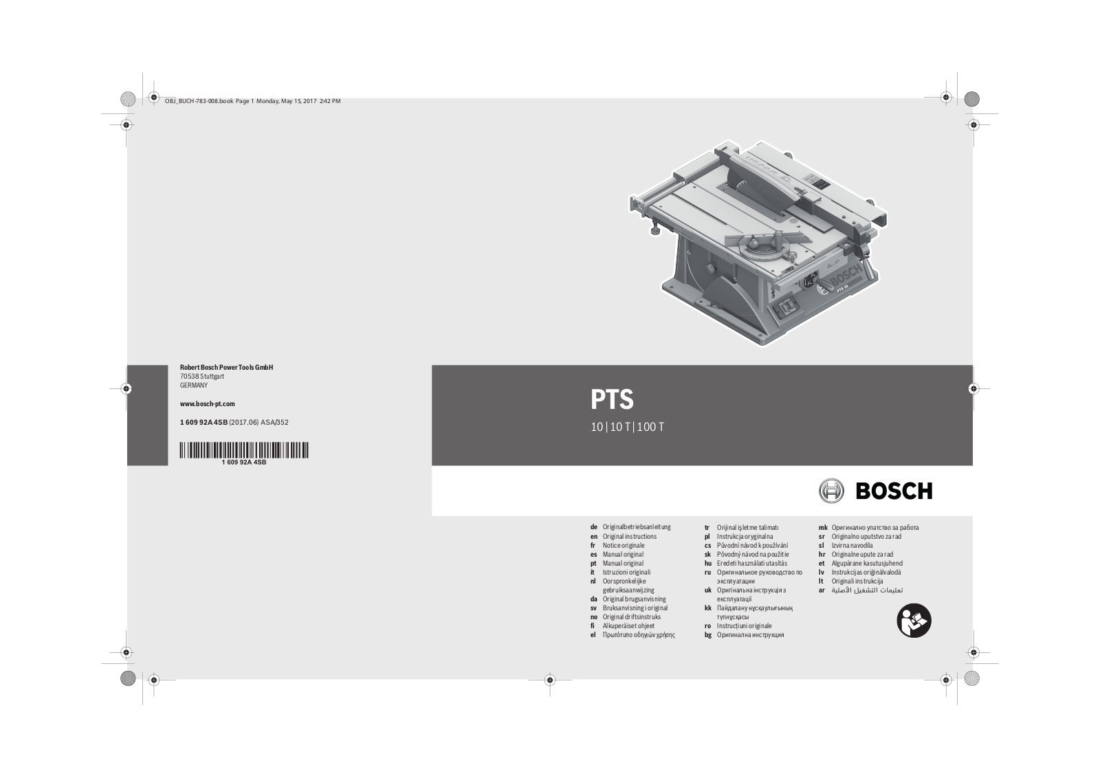 Bosch PTS 10 facelift User Manual