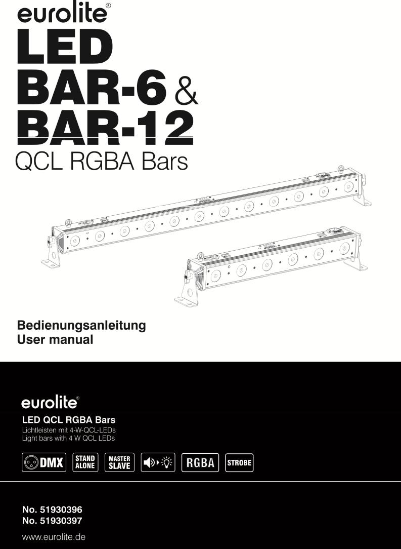 Eurolite LED BAR-6 operation manual