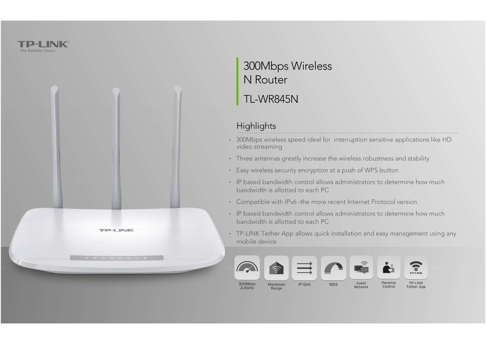 TP Link WR845N Users Manual