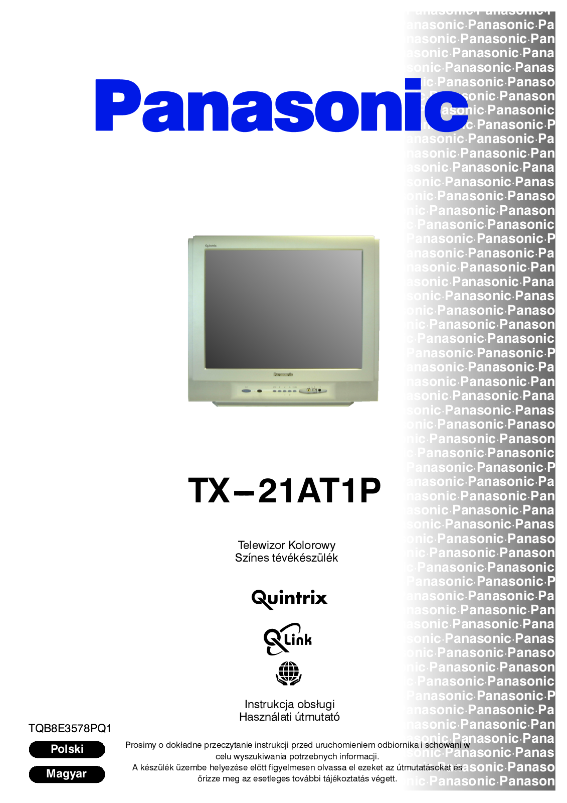 PANASONIC TX-21AT1P User Manual