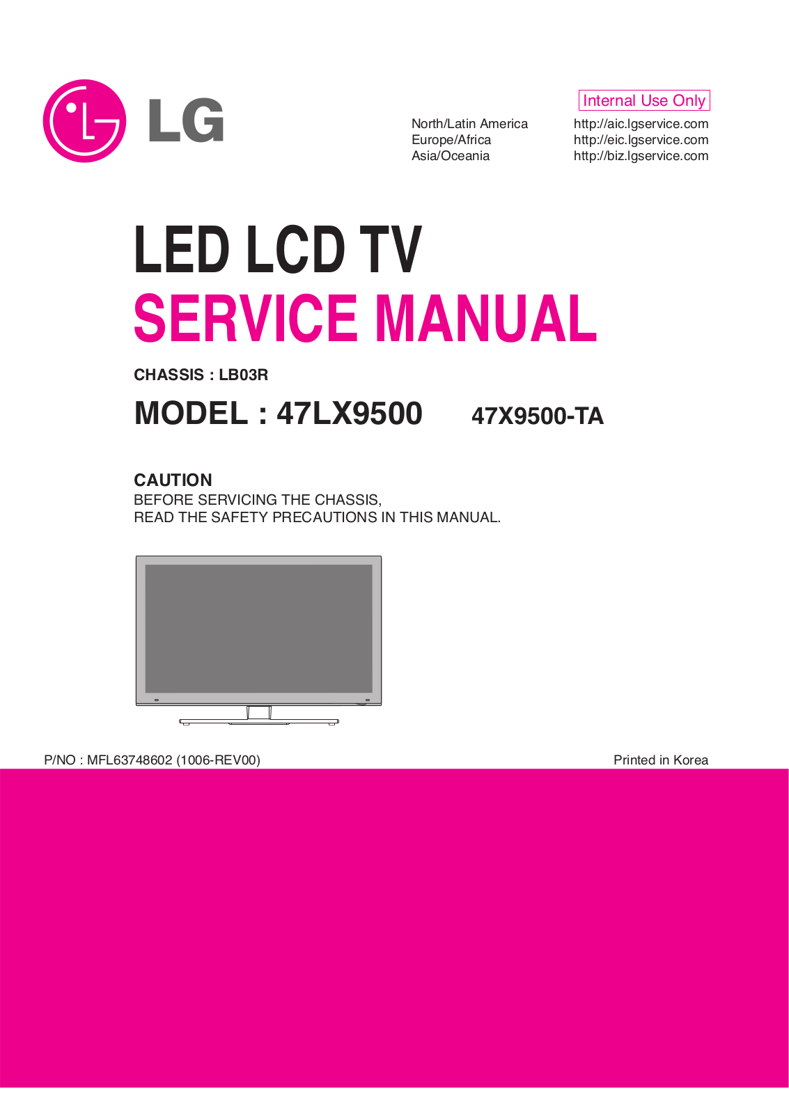 LG 47LX9500-TA Schematic