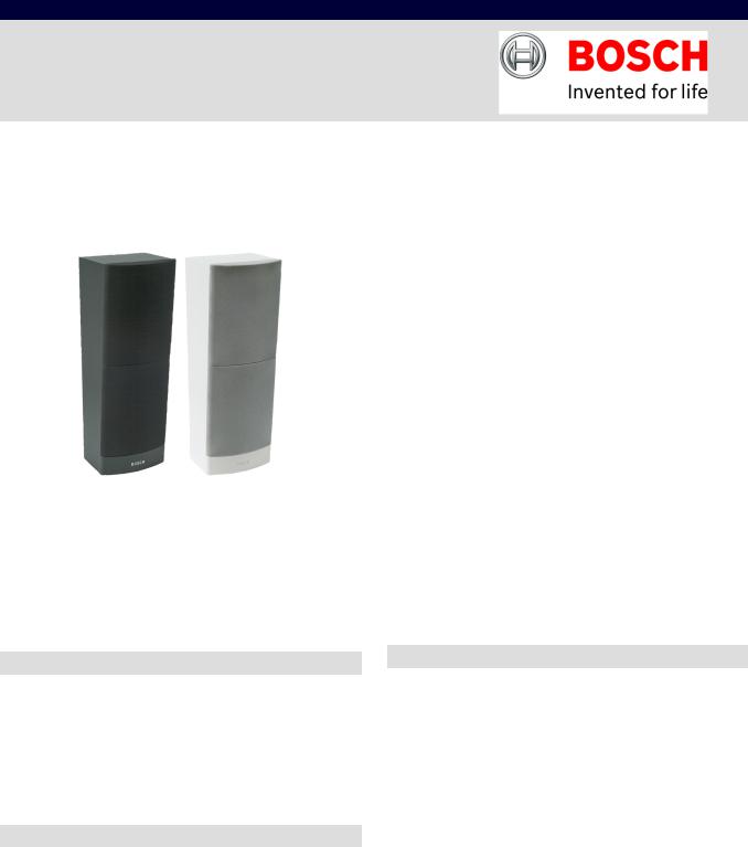 Bosch LB1-UW12-L1, LB1-UW12-D1 Specsheet