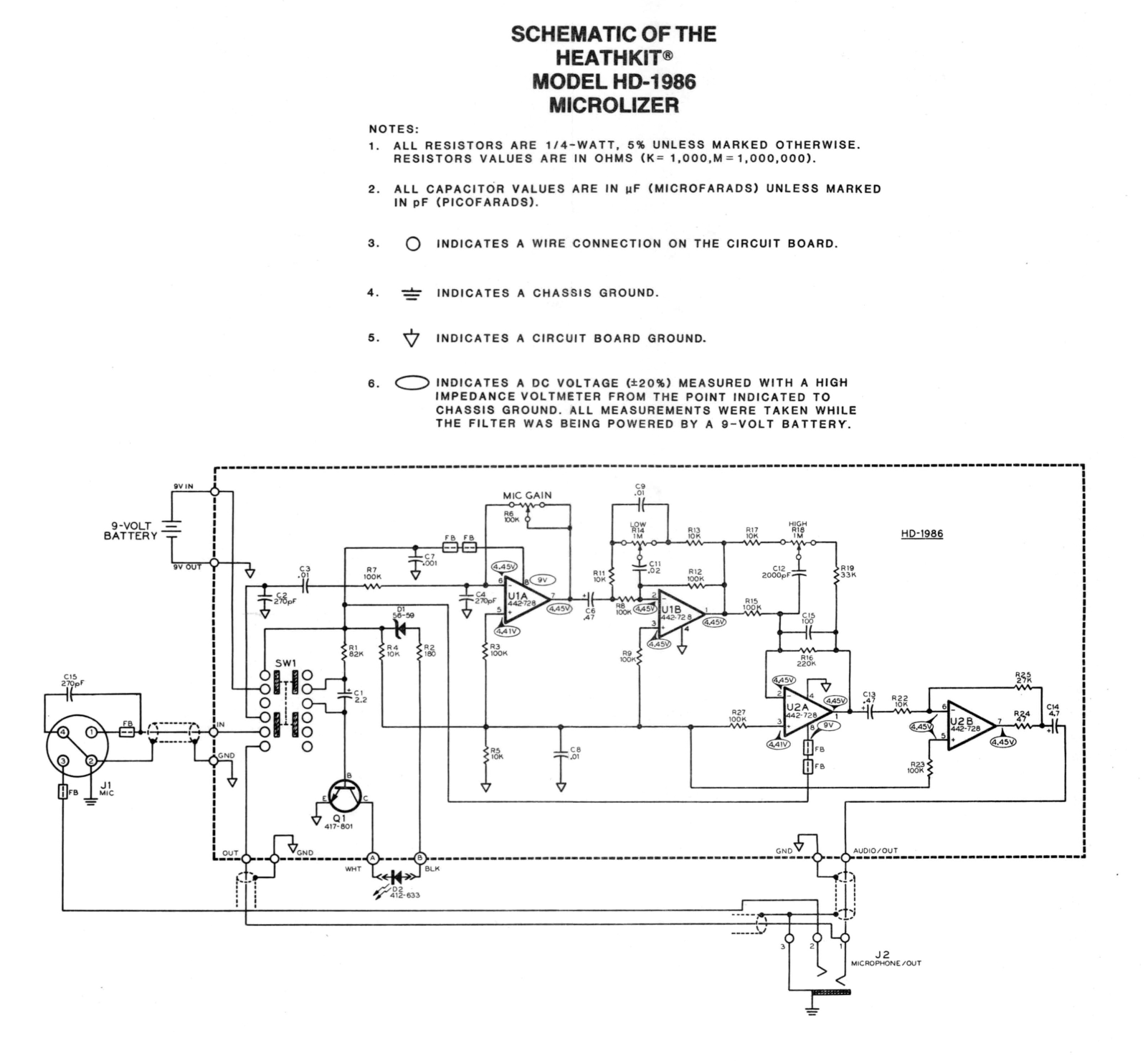 Heathkit HD-1986 Schematic