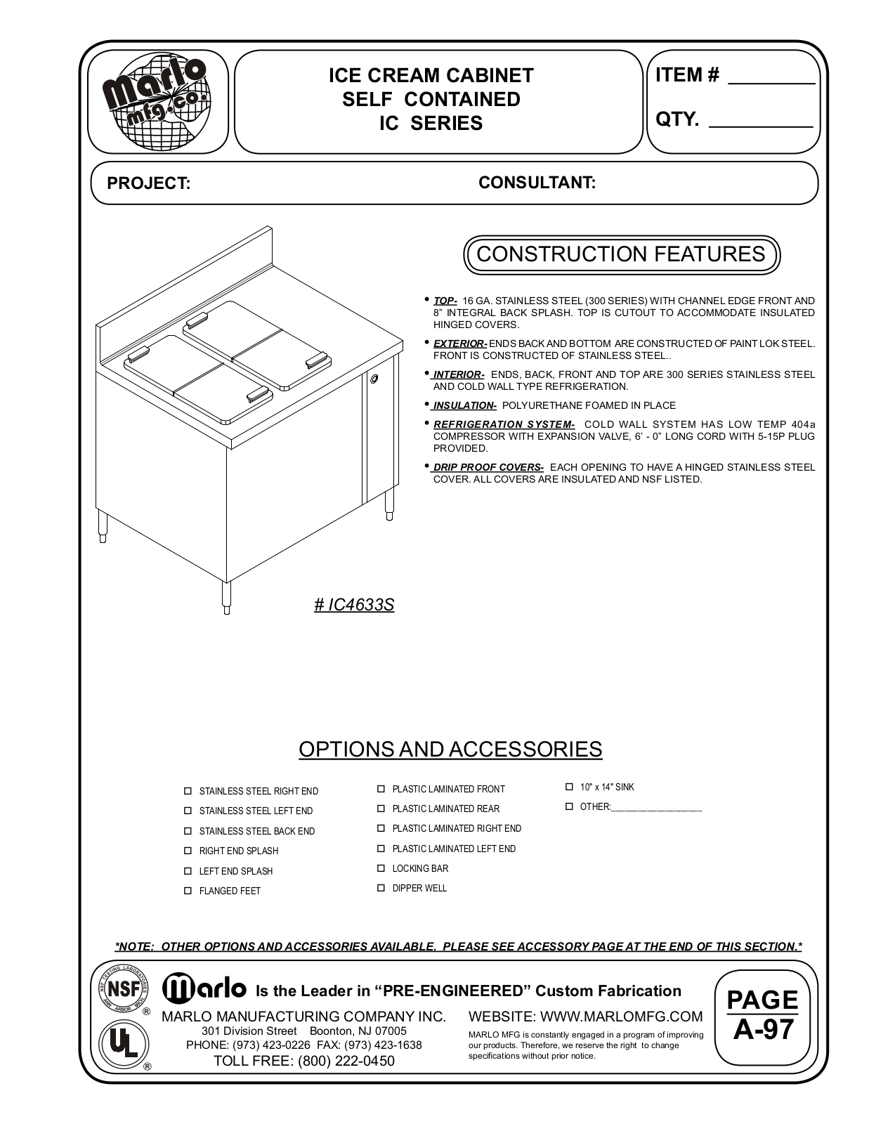 Marlo IC4630S User Manual