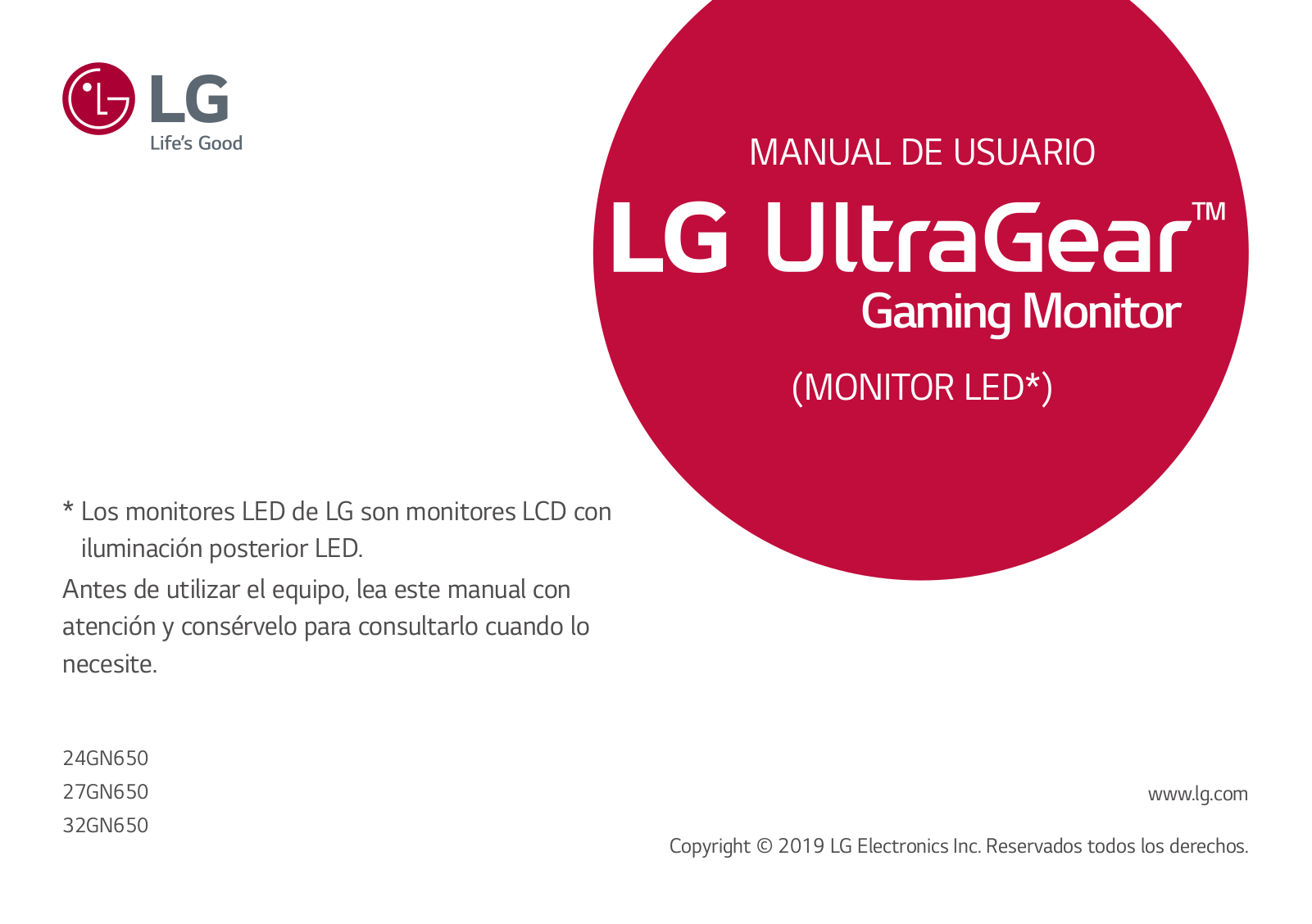 LG 24GN650-B User Manual