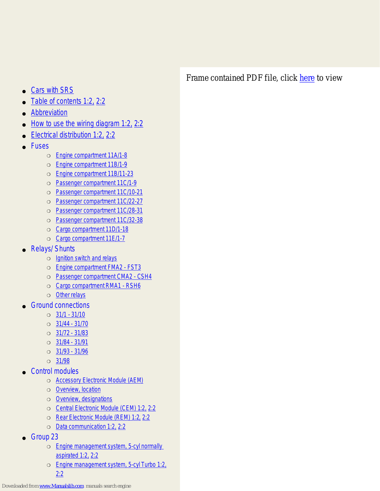 Volvo 2004 S60, 2004 S60R, 2004 S80 Wiring Diagram