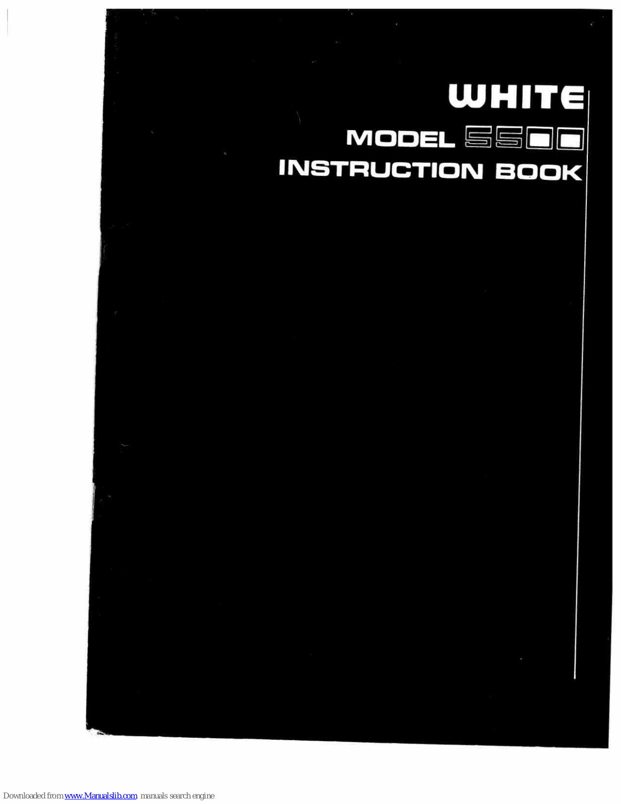 White Sewing 5500 Instruction Book - ManualMachine.com
