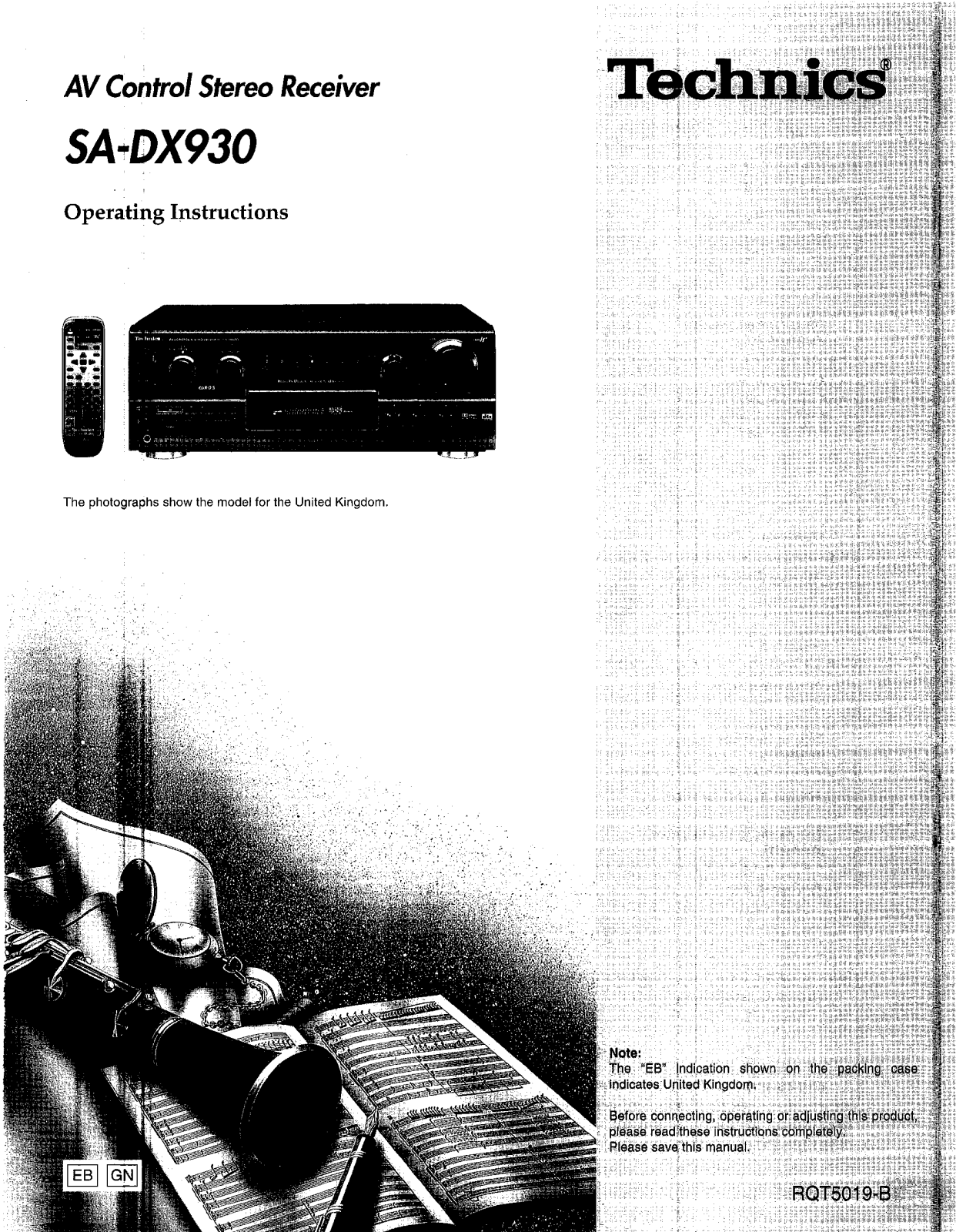 TECHNICS SA-DX930 User Manual