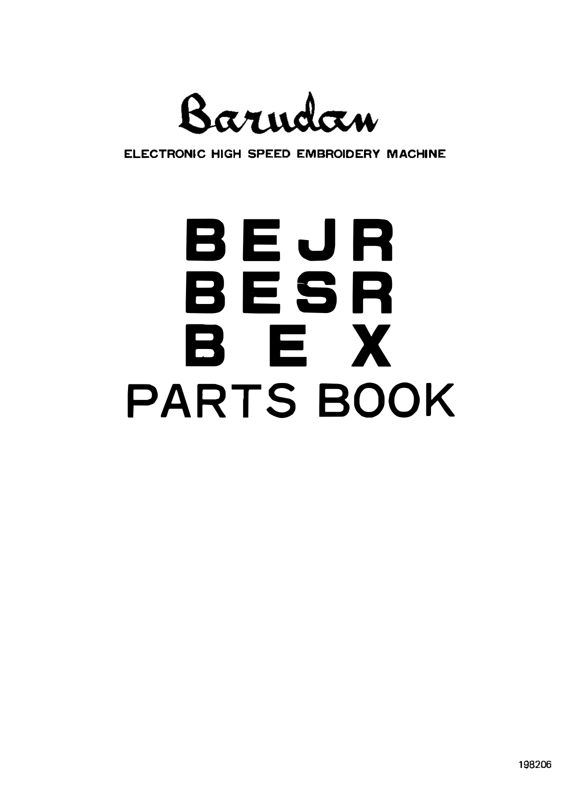 Barudan BEJR, BESR, BEX User Manual - ManualMachine.com
