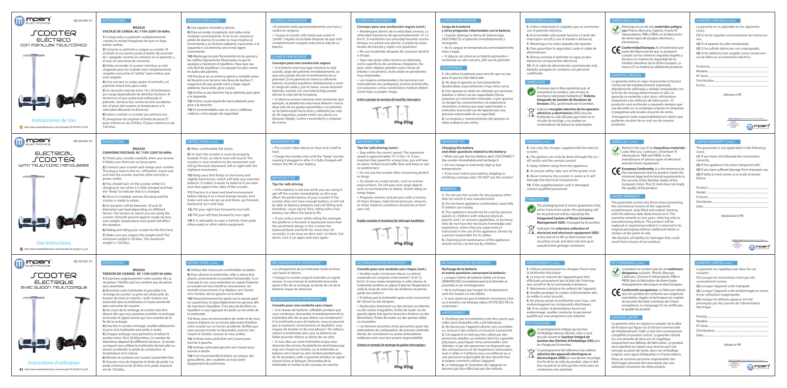 imperii electronics Scooter Instruction Manual