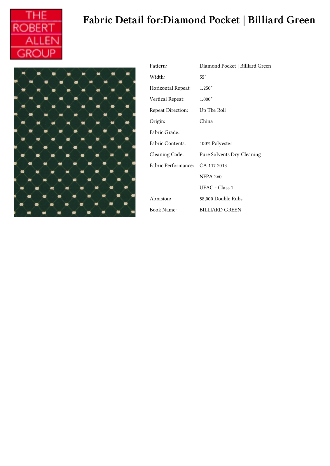Robert Allen RALF1244 Specifications - ManualMachine.com