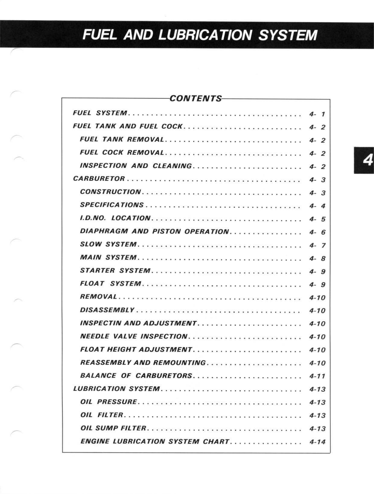 Suzuki GSF400 Service Manual section4