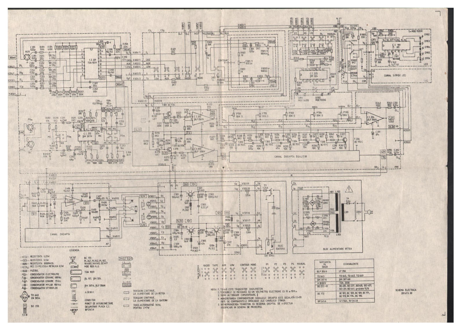 Tehnoton Iasi RC2770 Schematic