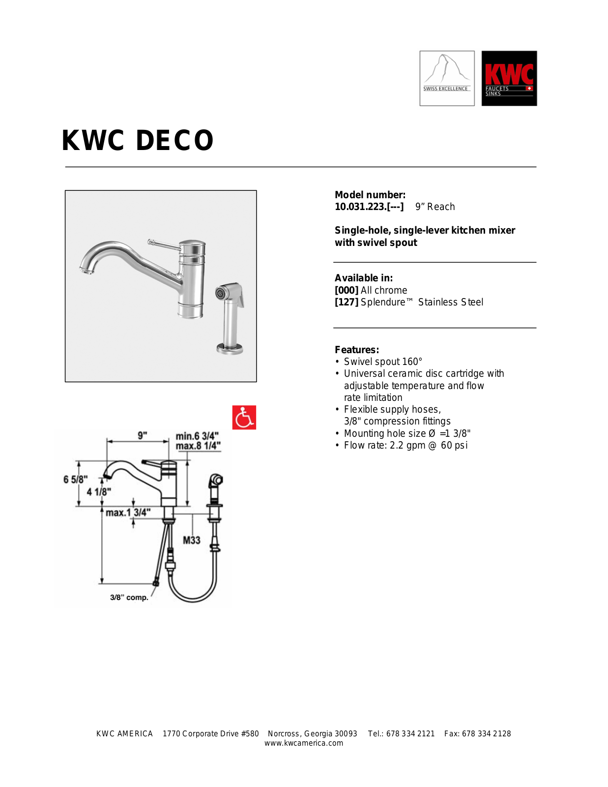 KWC 10.031.223 User Manual