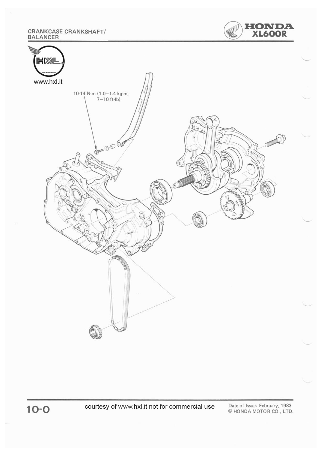 Honda XL600R Service Manual part 10