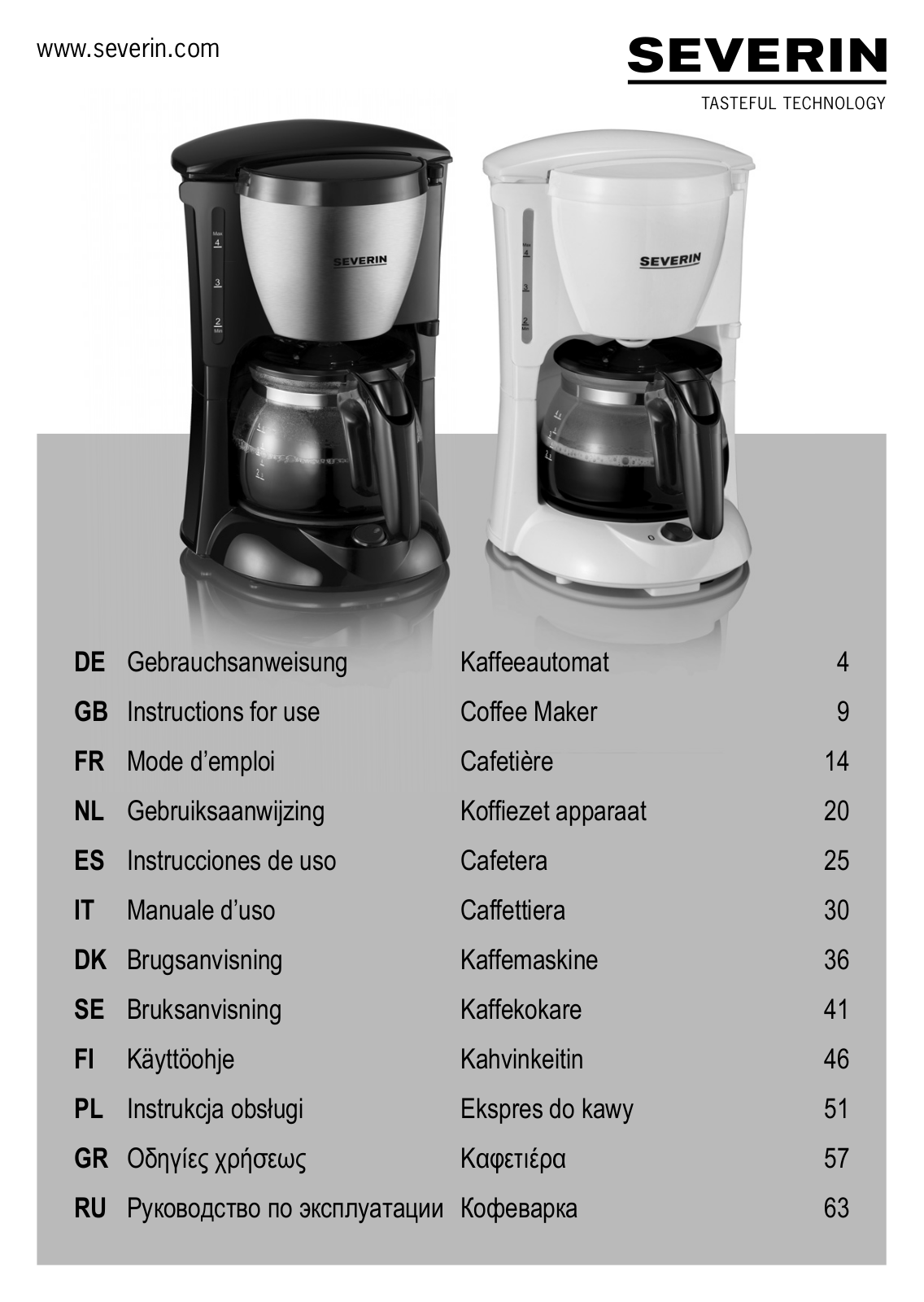 Severin KA 4807 User Manual