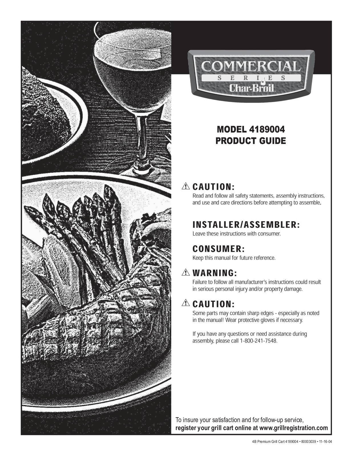 Charbroil 4189004 Owner's Manual