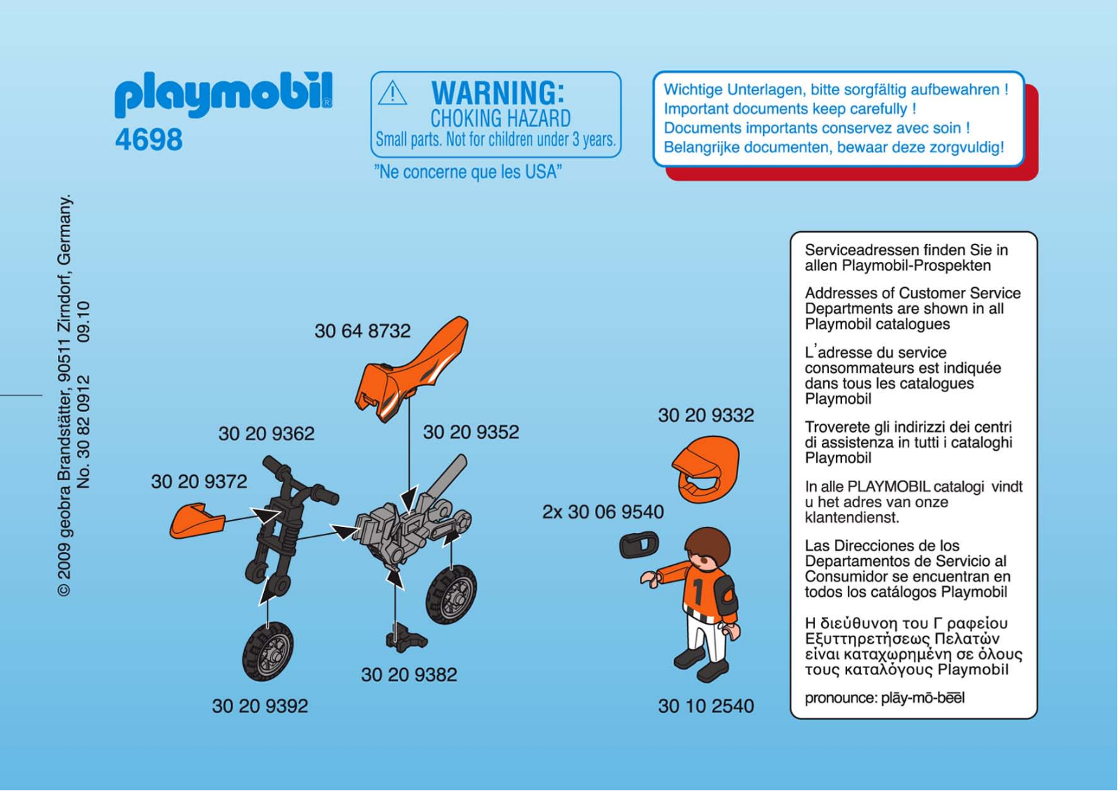 Playmobil 4698 Instructions