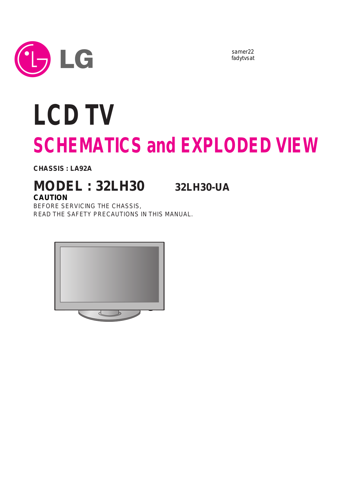 LG 32LH30 Schematic