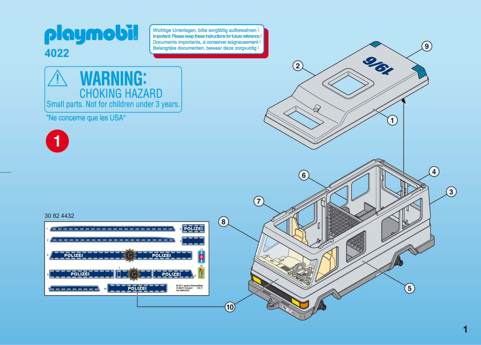 Playmobil 4022 Instructions