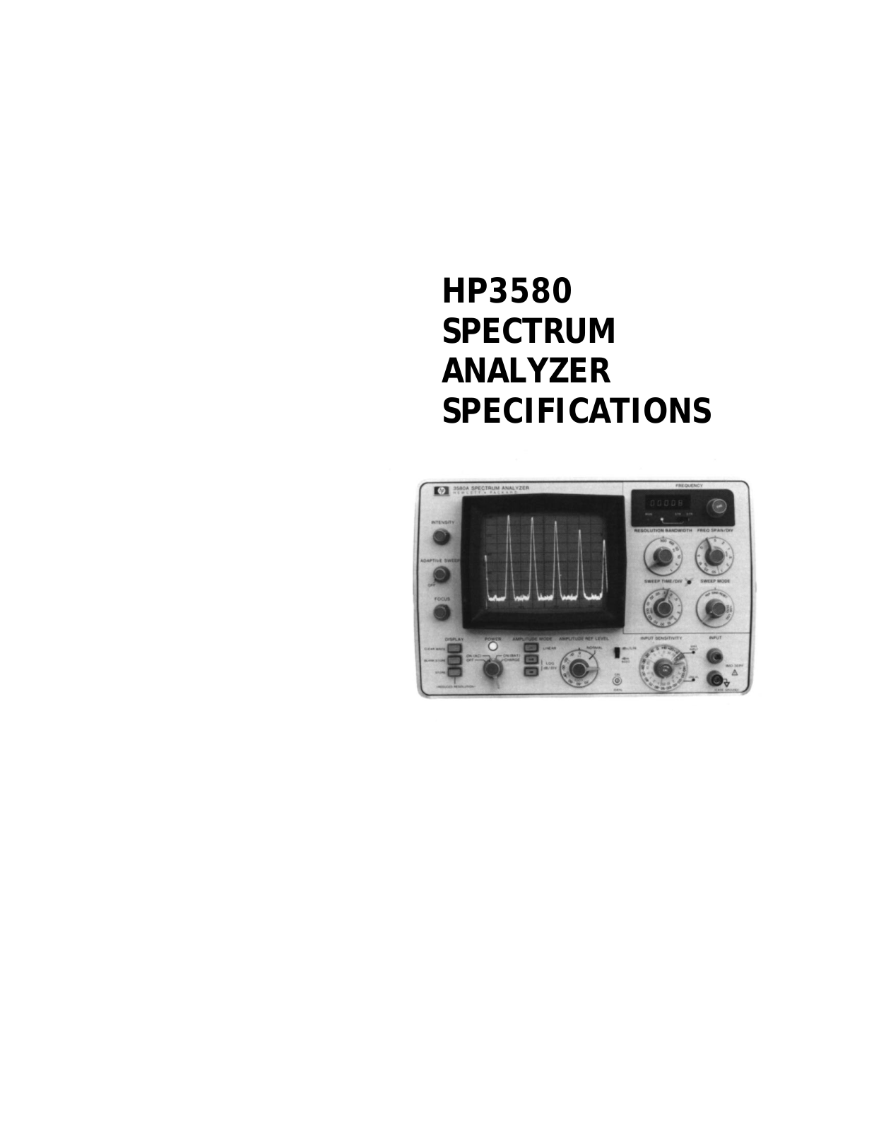 HP 3580 Specification