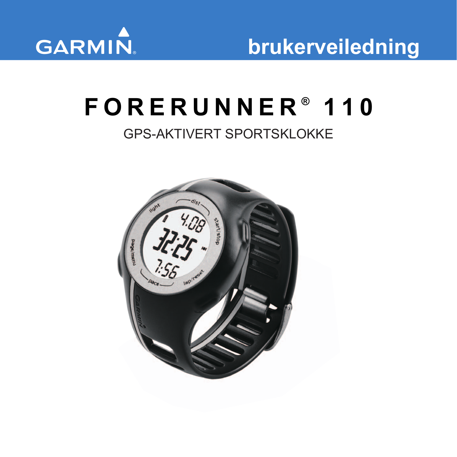 Garmin Forerunner 110 User guide