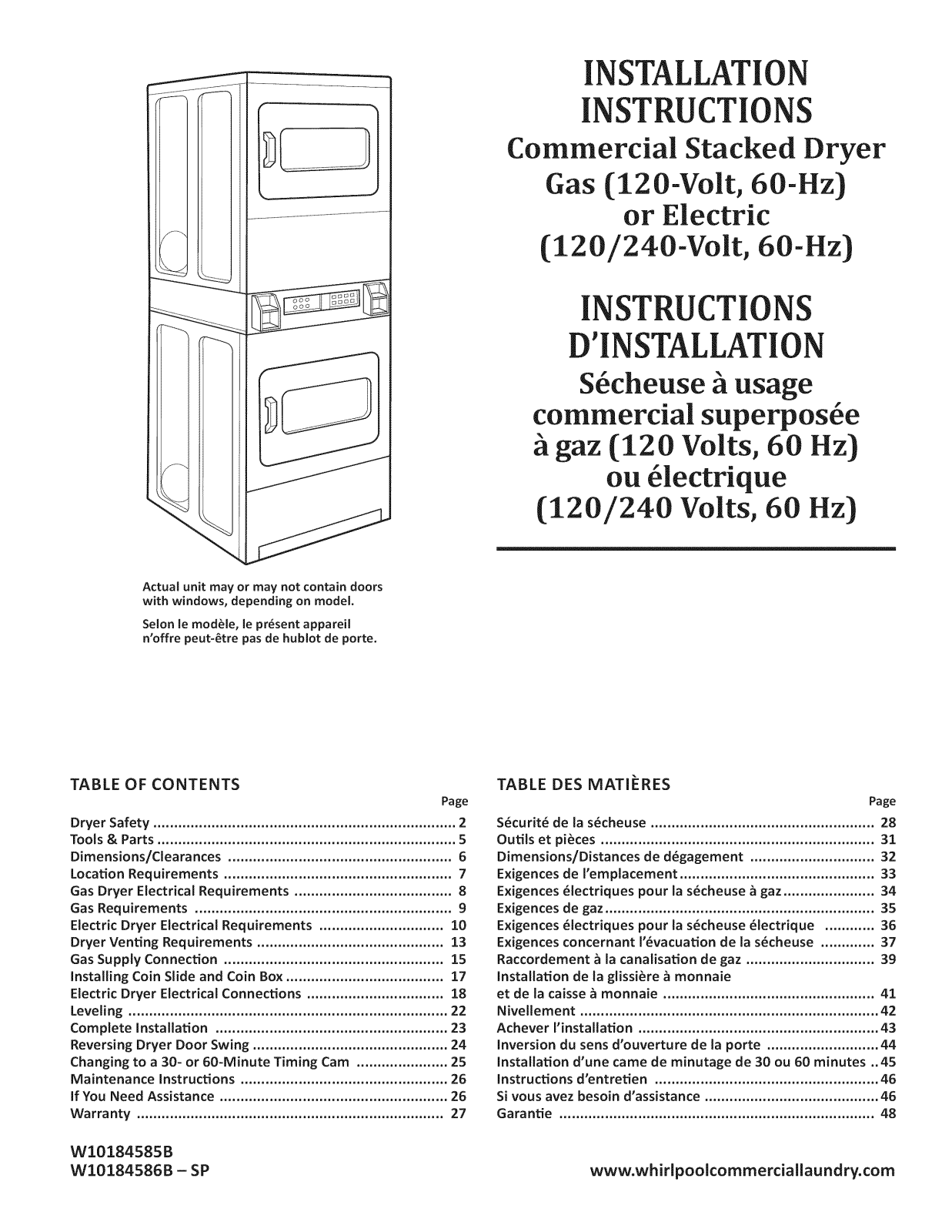 Whirlpool CSP2861TQ0, CSP2761TQ3, CSP2761TQ4, CSP2760TQ2, CSP2760TQ3 Installation Guide - ManualMachine.com