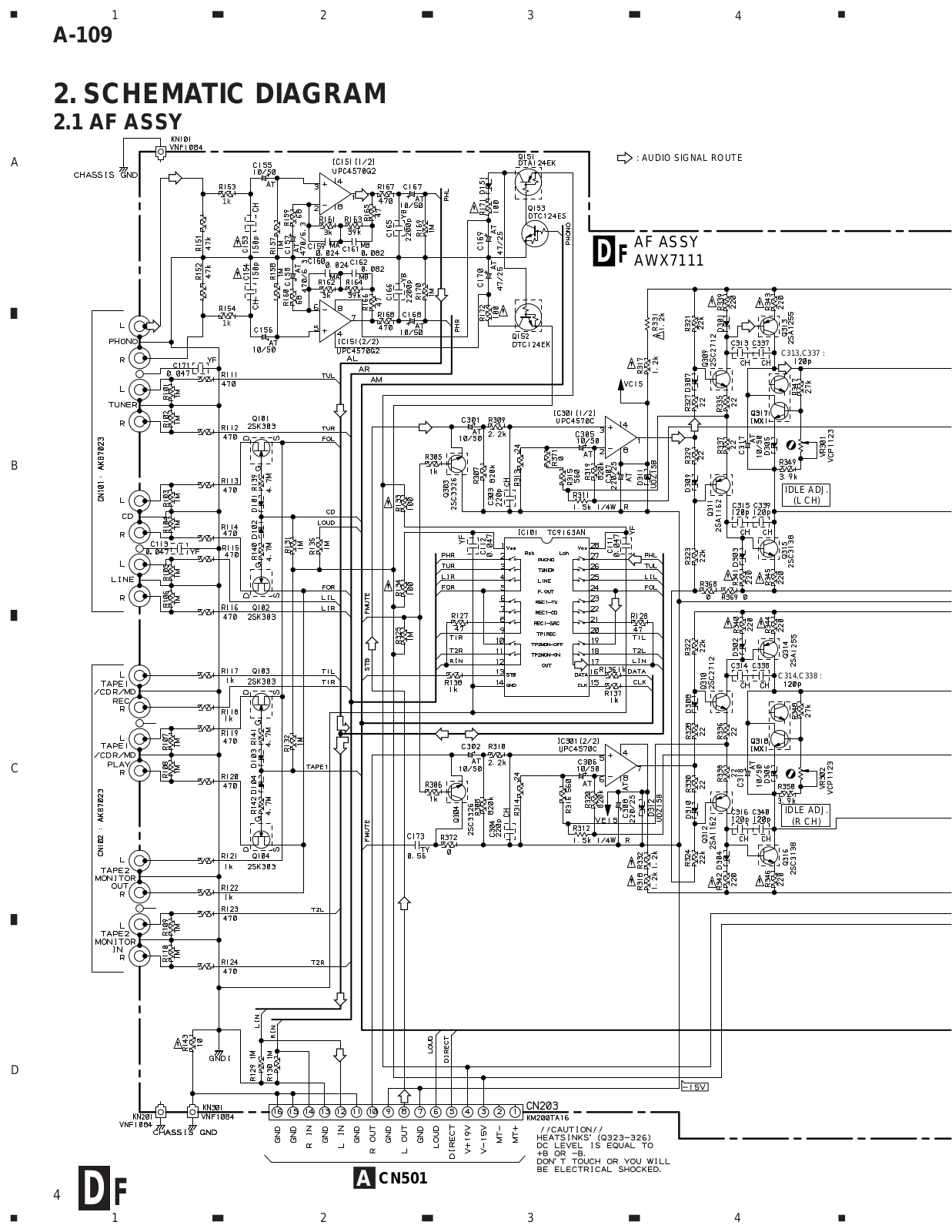 Pioneer A-109 Schematic