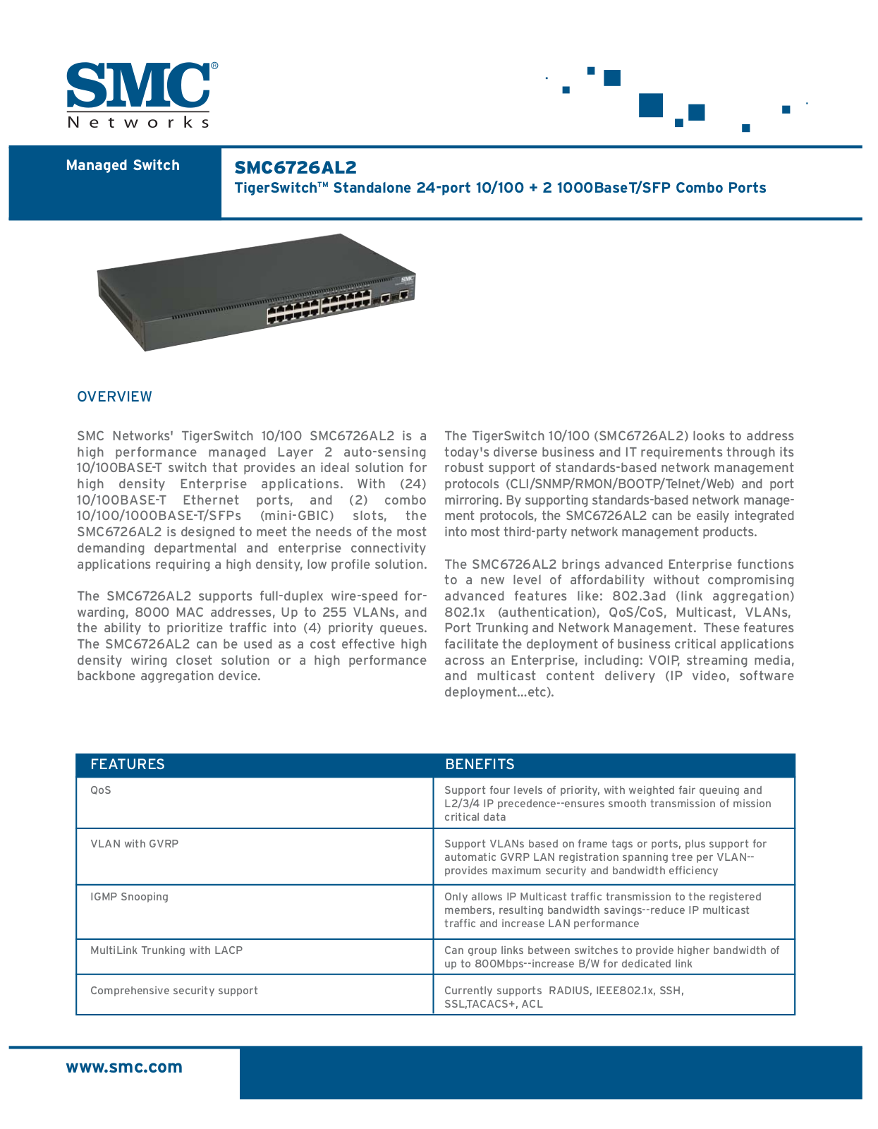 SMC Networks SMC6726AL2 User Manual