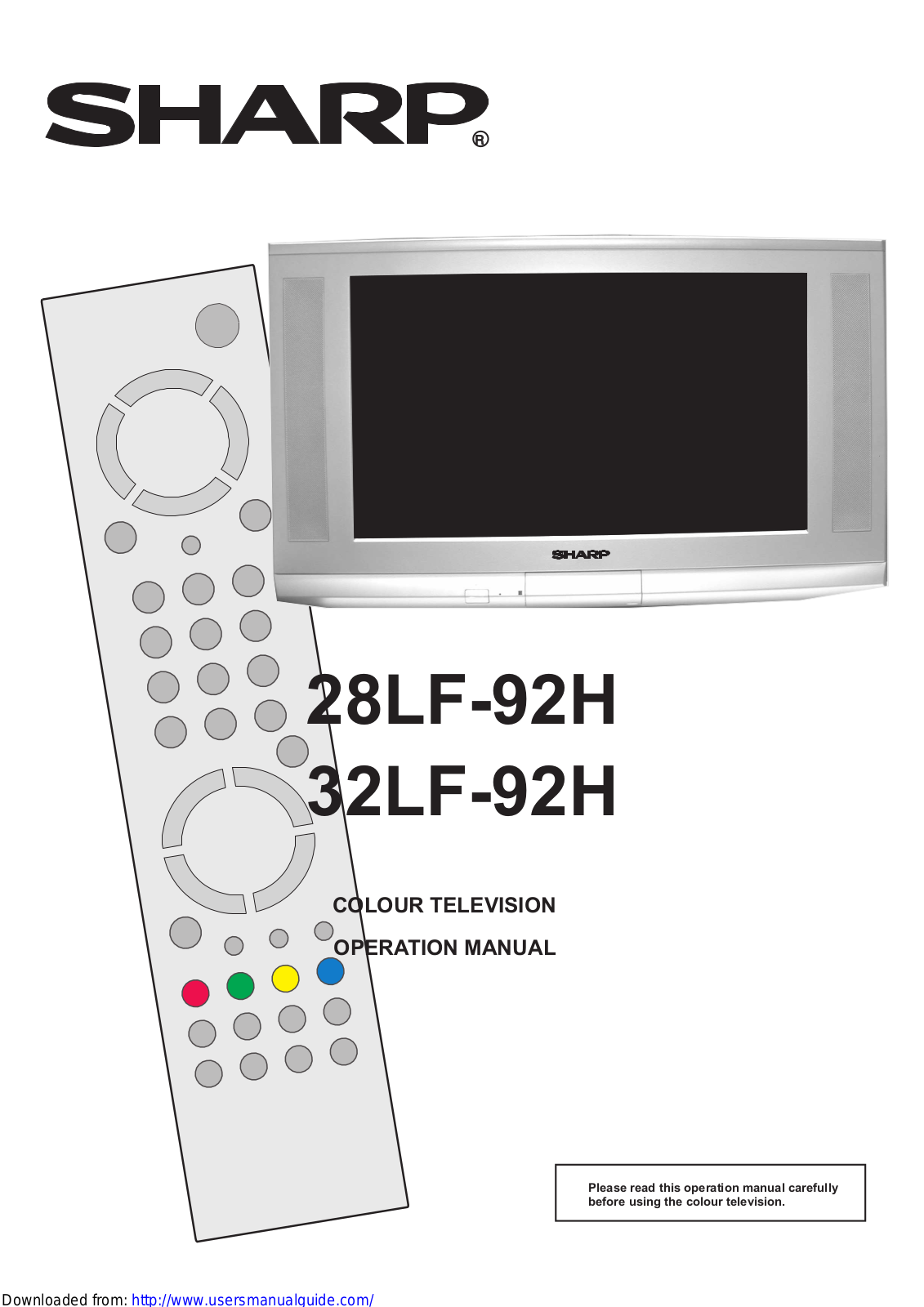 SHARP 28LF/32LF-92H User Manual