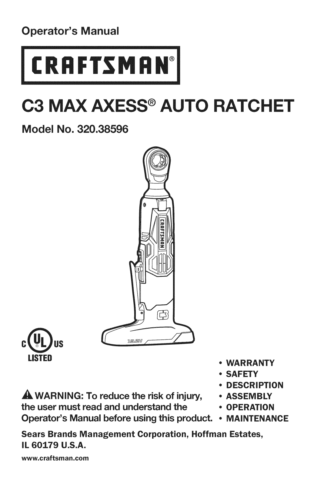 Craftsman 320.38596 User Manual - ManualMachine.com