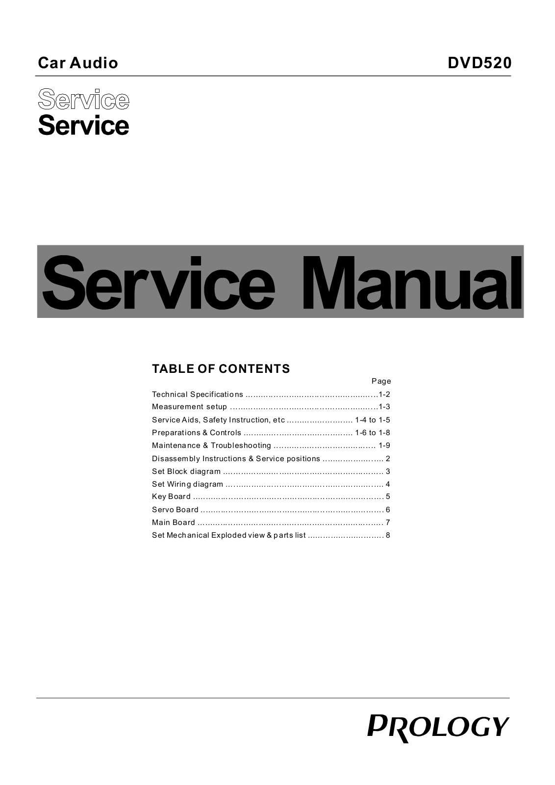 Prolodgy DVD-520 Schematics - ManualMachine.com
