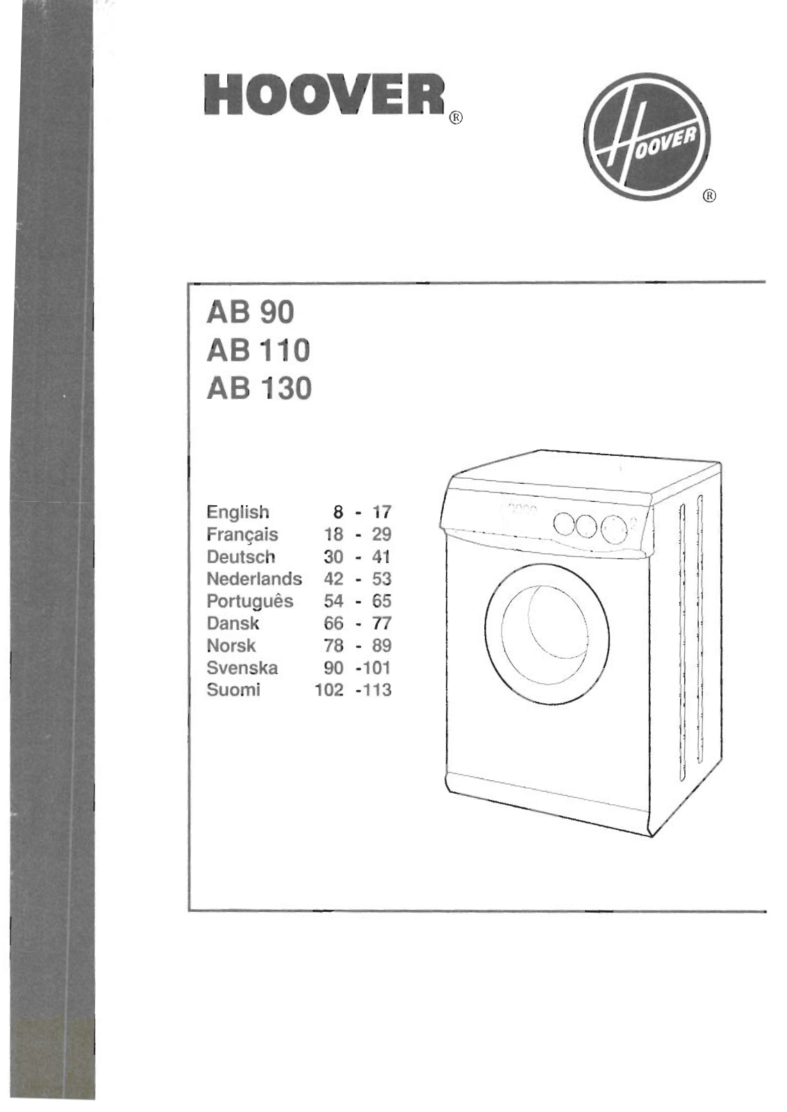 HOOVER AB 110, AB 130 User Manual