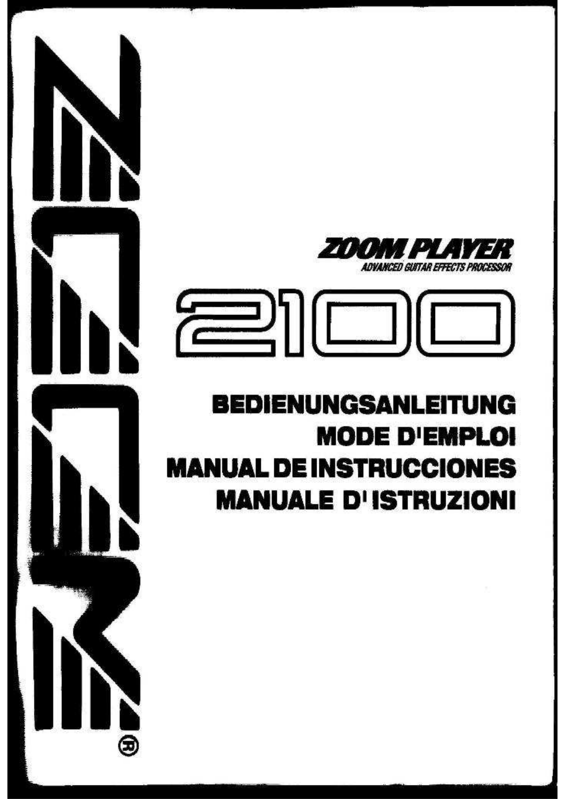 Zoom 2100 User Manual