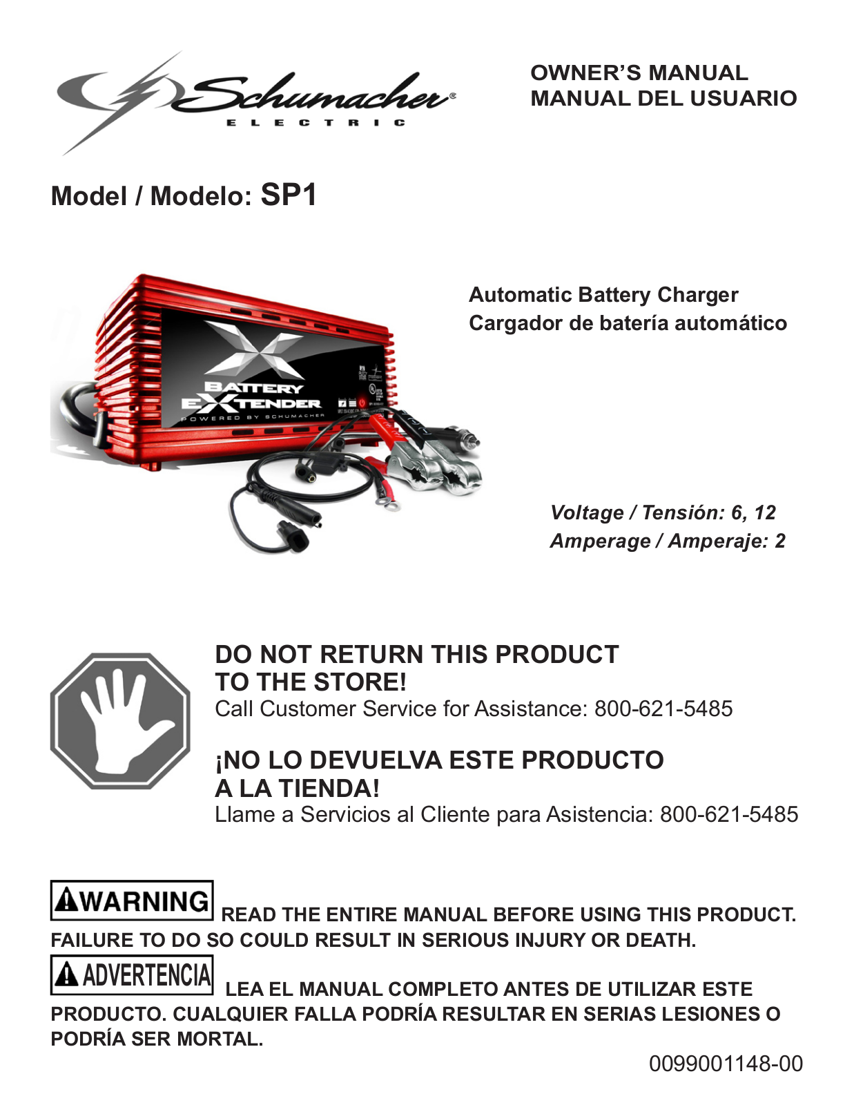 Schumacher SP1 User Manual