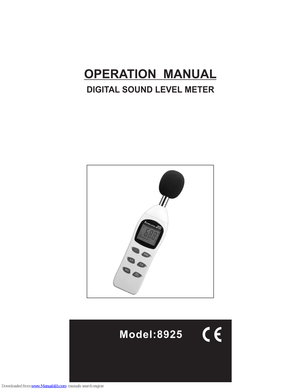 AZ 8925 Operation Manual - ManualMachine.com