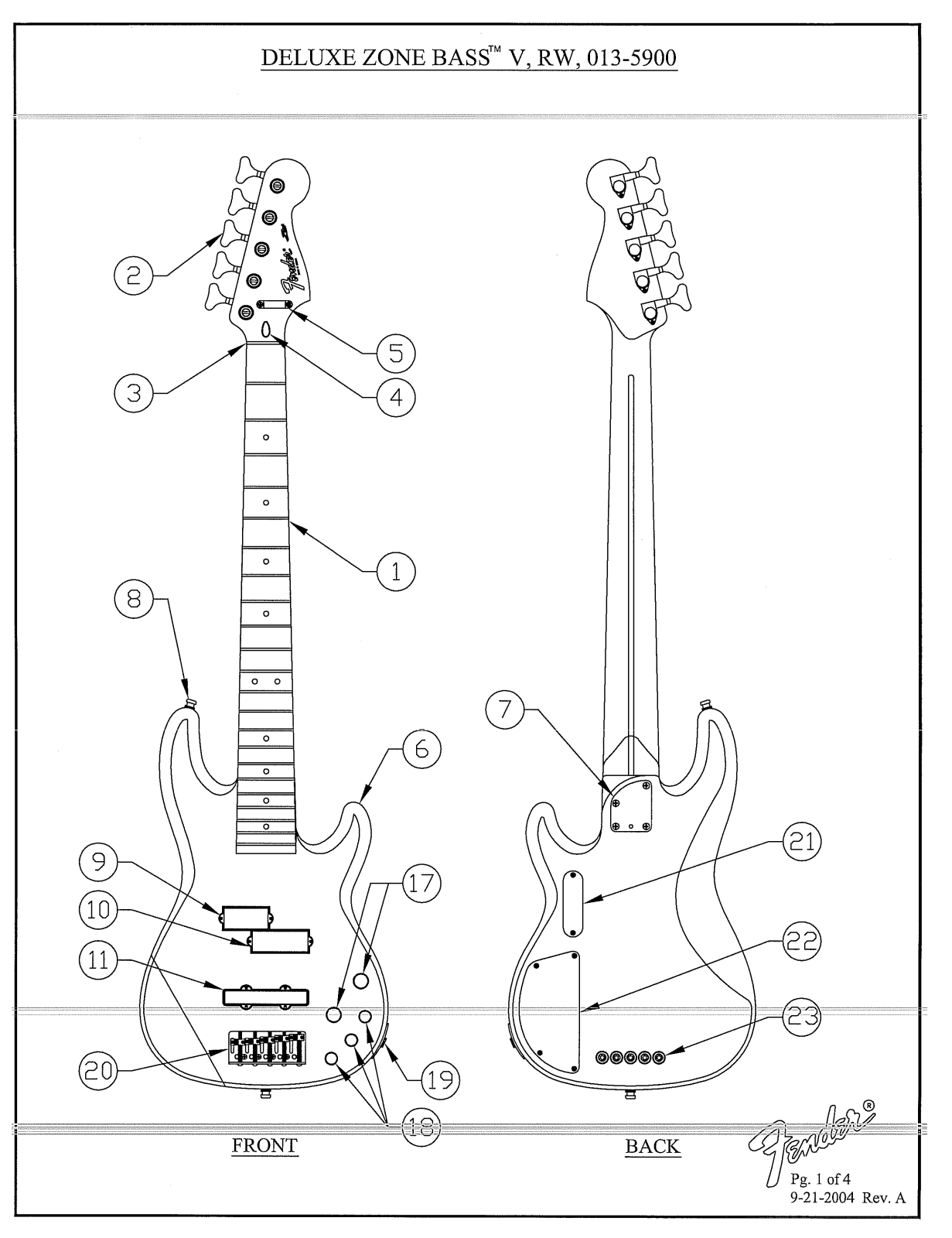 Fender Deluxe-Zone-Bass-V Service Manual