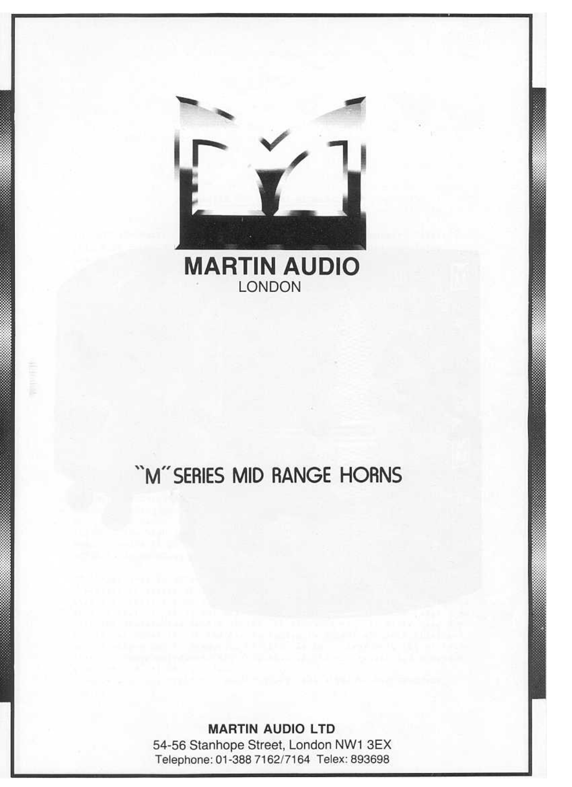Martin Audio MH212, MH300, MH600 User Manual