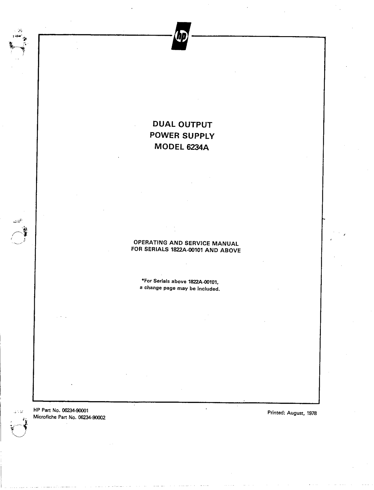 HP 6234a schematic