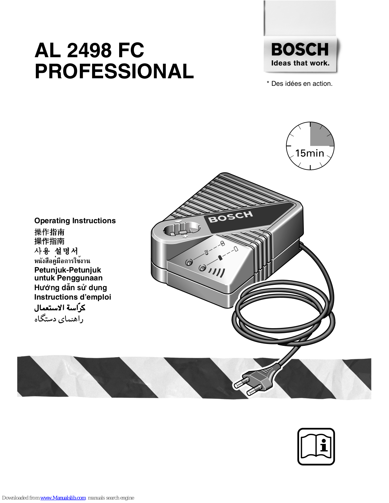 Bosch AL 2498 FC PROFESSIONAL Operating Instructions Manual