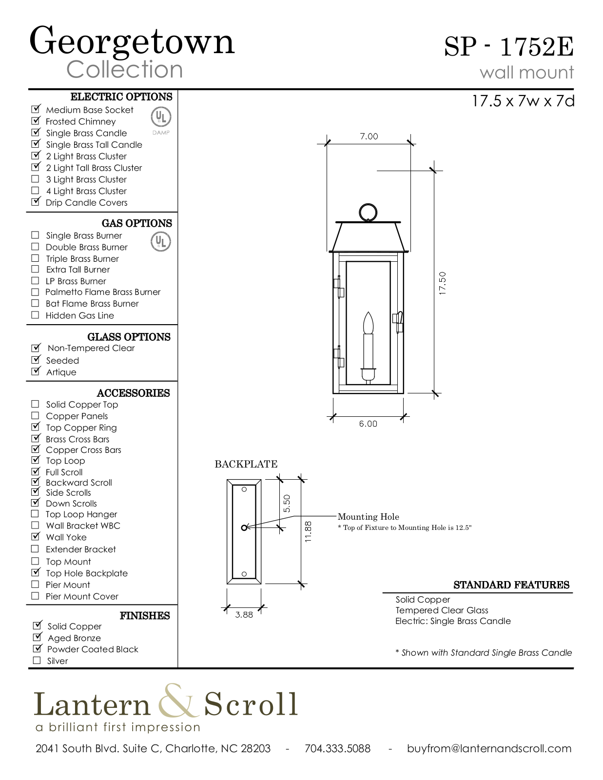 Lantern & Scroll LASC1063 Specifications - ManualMachine.com