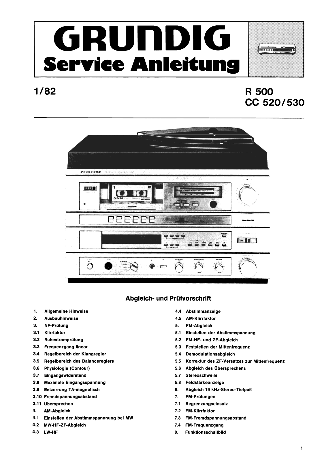 Grundig R-500 Service Manual