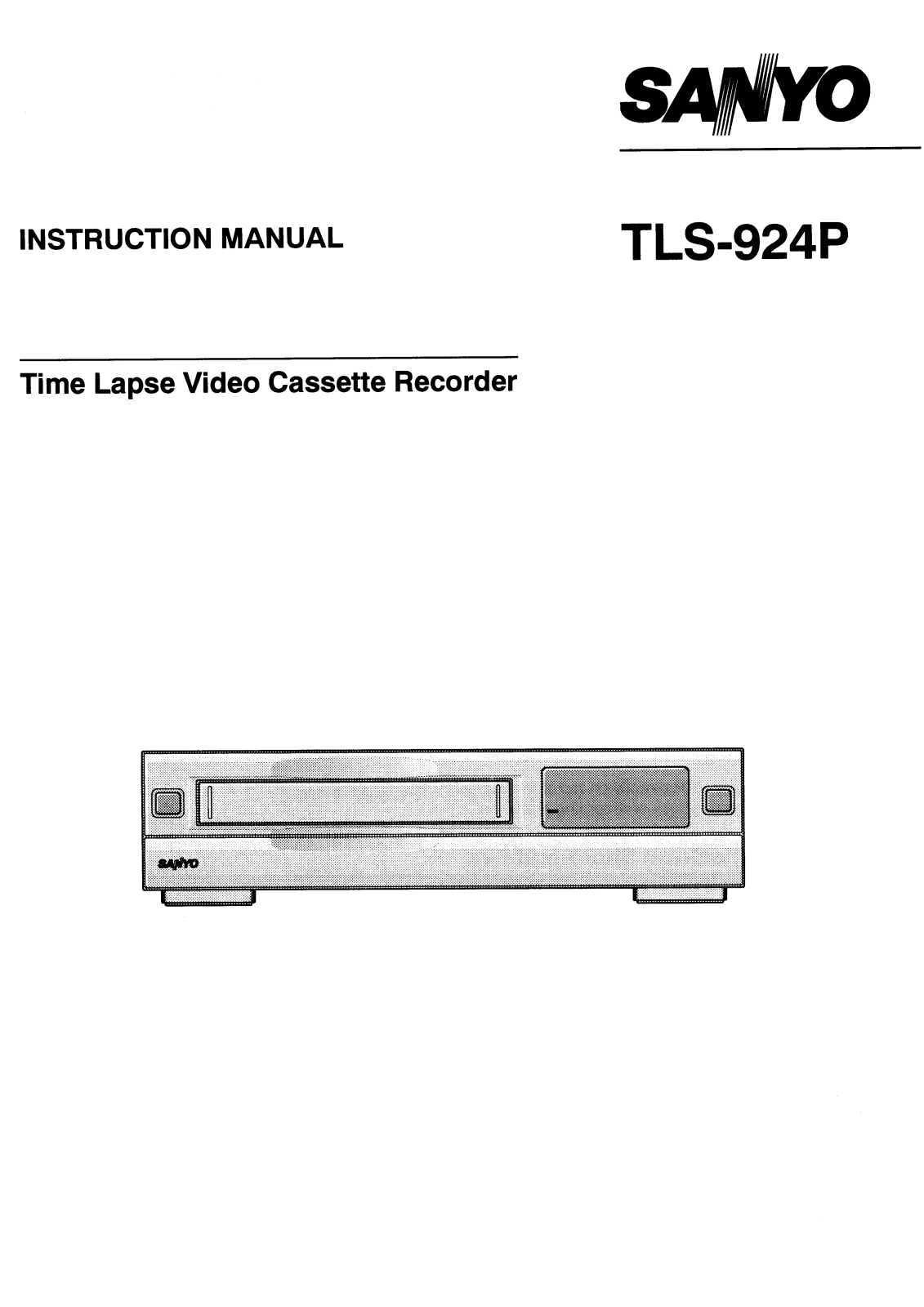 Sanyo TLS-924P Instruction Manual