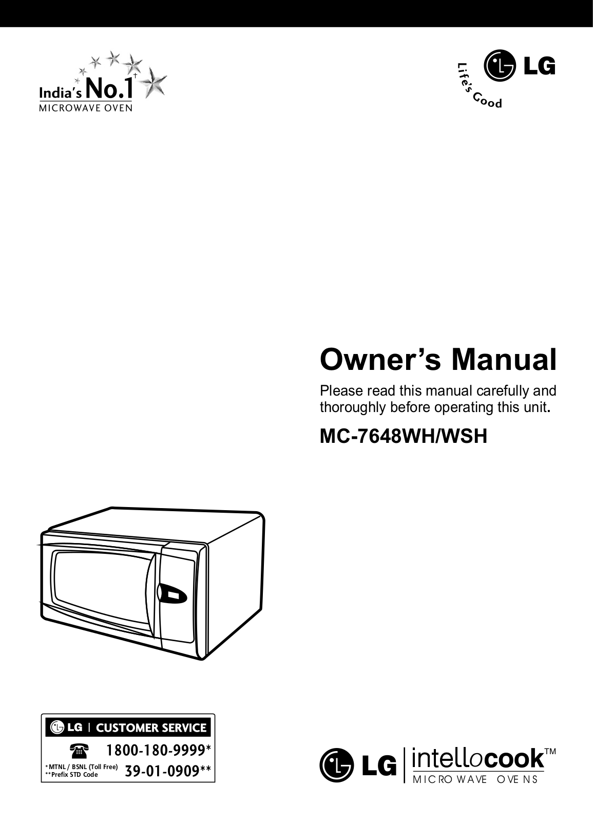 LG MC-7648WH Owner’s Manual
